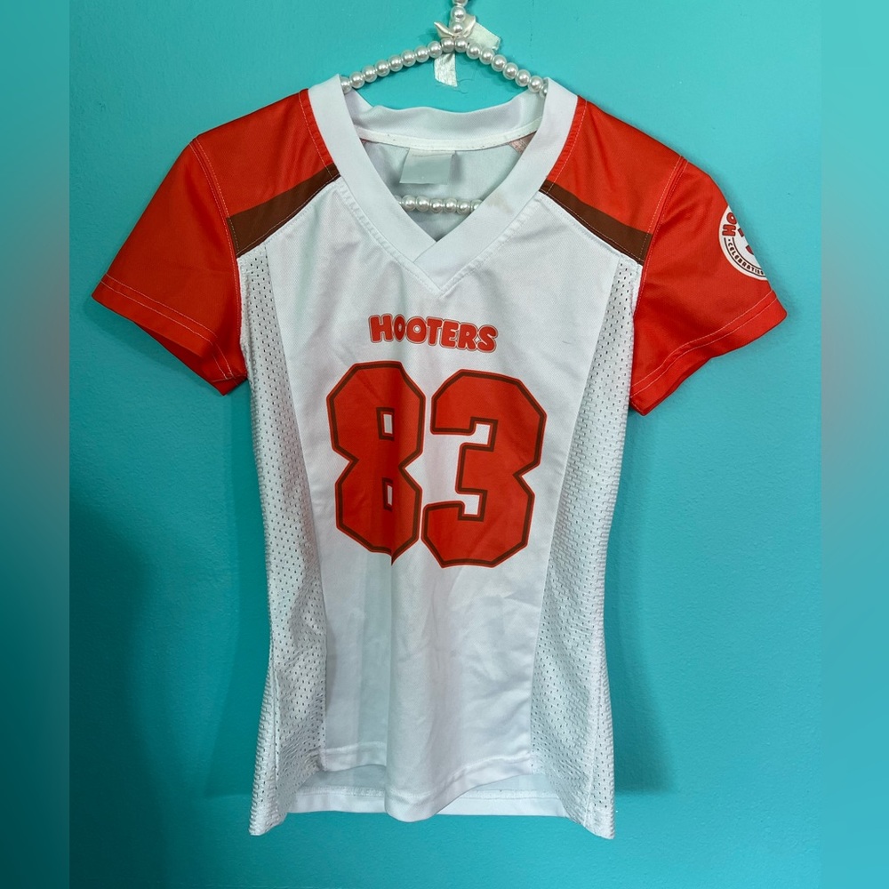 #888 Hooters Short Sleeve Football Style Jersey for 35 Year Anniversary